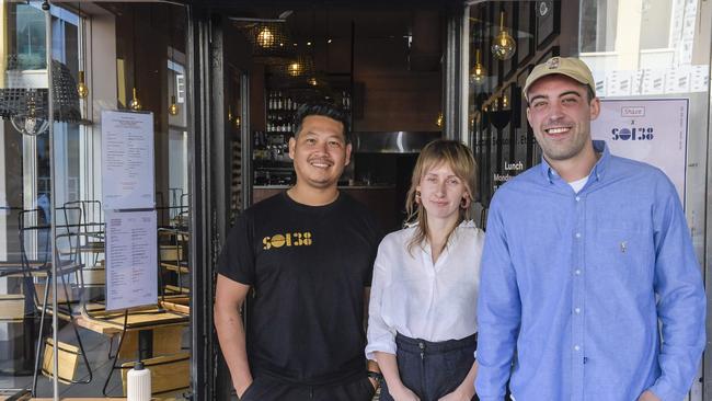 Soi.38 chef Terry Intrarakhamhaeng has teamed up with hospitality workers Kate Richards and chef Joel Tisato to put on a dine-by-donation dinner, where people can pay what they can afford. Picture: Roy Van Der Vegt