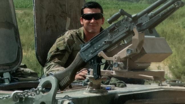 Brock Hewitt in Afghanistan.