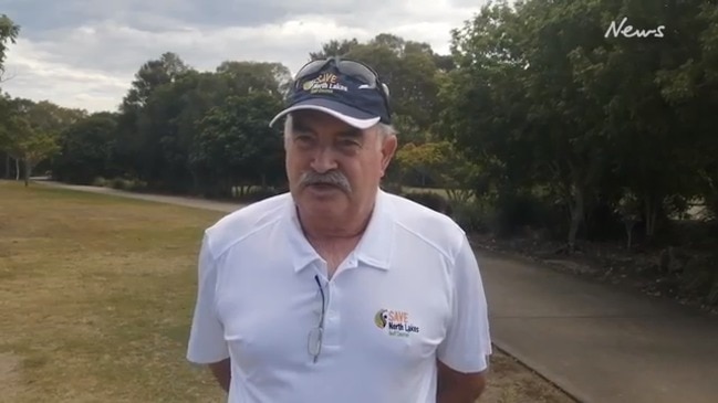Protest over development at North Lakes Resort Golf Course