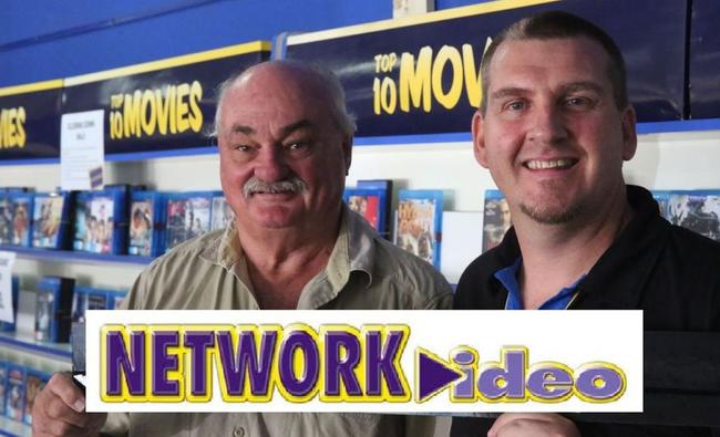 TO BE CONTINUED: Local investor Peter Fife, left, along with store manager David Kendall, have saved Gympie's beloved video store from closure. Picture: Rowan Schindler