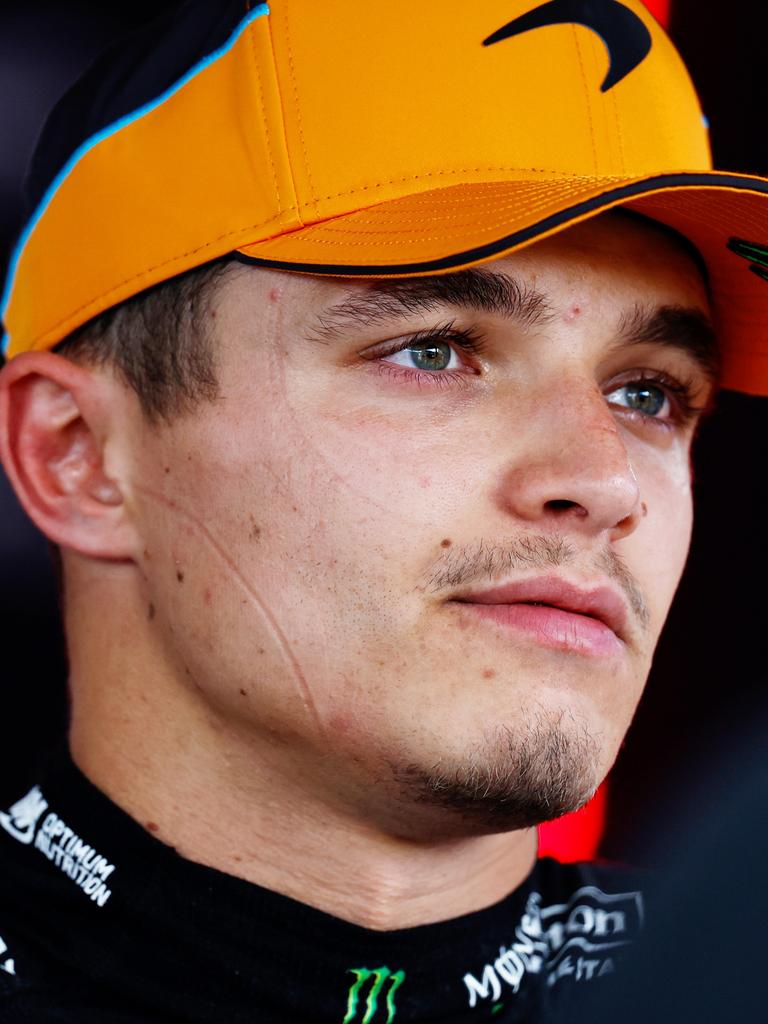 Lando Norris was not happy. (Photo by Chris Graythen/Getty Images)