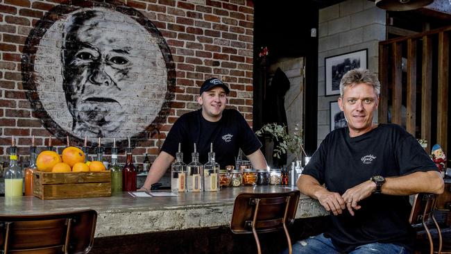 Granddad Jack’s has officially entered the international market, shipping their award-winning boutique blends around the world. Pictured are founders and father-and-son duo Luke and David Ridden. Picture: Tim Marsden