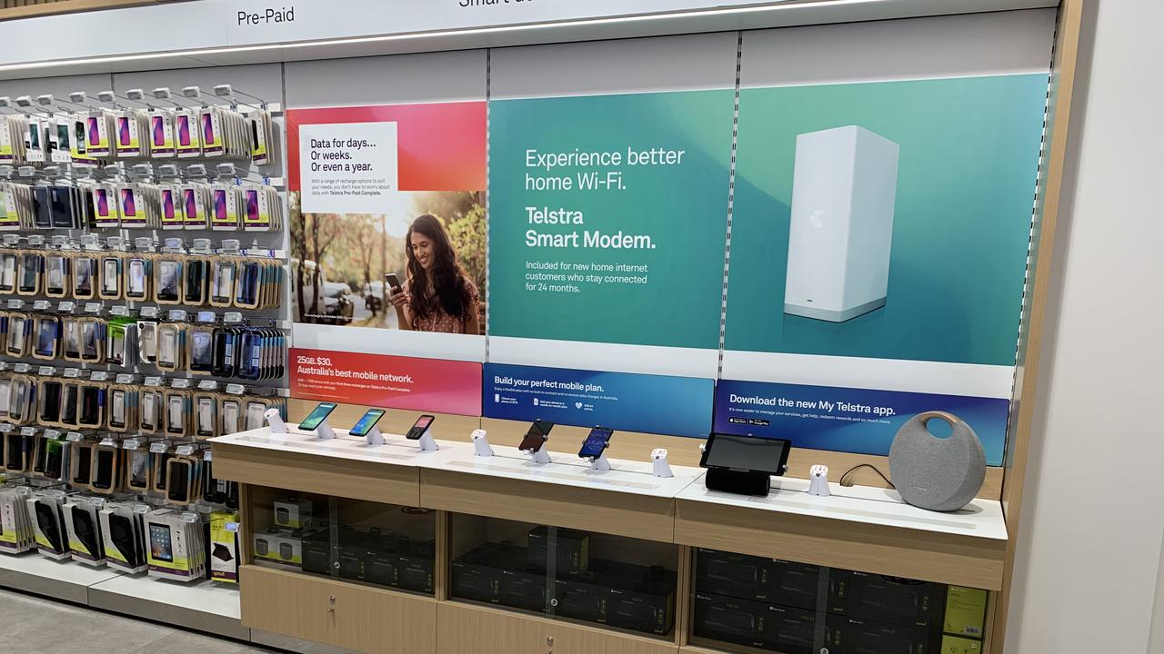 A Telstra store in Roma. Picture: Lachlan Berlin