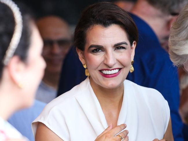Gisele Kapterian is seen chatting at a special event for a Liberal preselection campaign for Bradfield at Lindfield in Sydney. Picture: Newswire/ Gaye Gerard