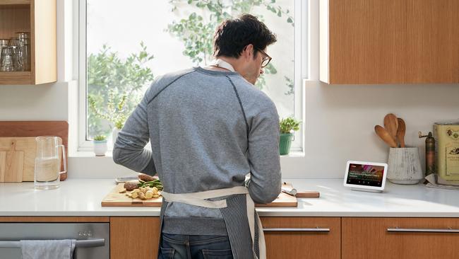 The Google Nest Hub smart speaker with a display.