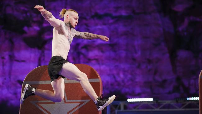 Party boy Corey Worthington competed in the 2018 season of Australian Ninja Warrior. Picture: Supplied/Channel 9