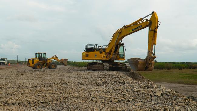 Construction on the Adelaide River Floodplain is underway. Picture: Supplied