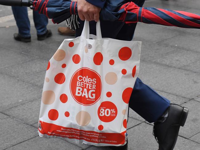 Coles will continue to give customers free bags until after the Little Shop campaign is scheduled to end on August 28. Picture: AAP