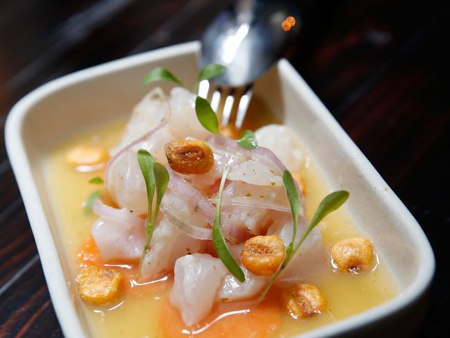 Ceviche Peruano is a signature dish at Pastuso.