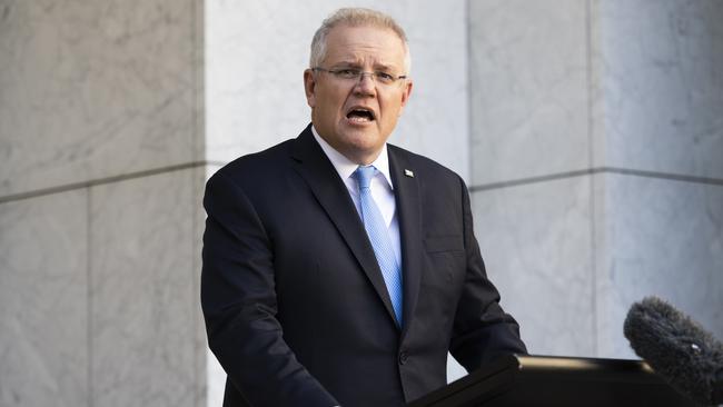 Prime Minister Scott Morrison maintains ­record satisfaction ratings over a six-week period. Picture: Getty Images