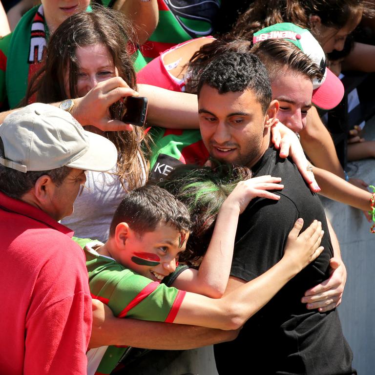 Johnston is a fan favourite at Souths. Picture: Gregg Porteous