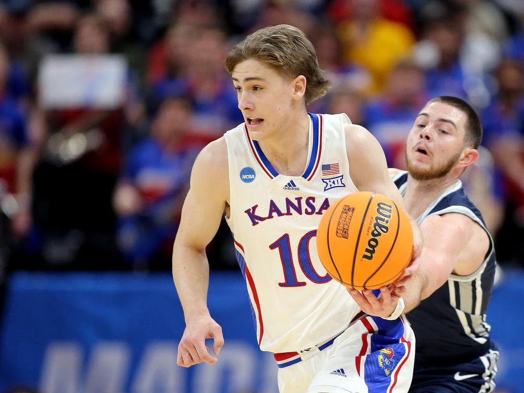 Johnny Furphy in action for Kansas Jayhawks. Picture: Getty Images