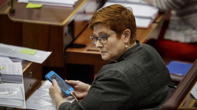 Foreign Minister Marise Payne. Picture: Sean Davey.