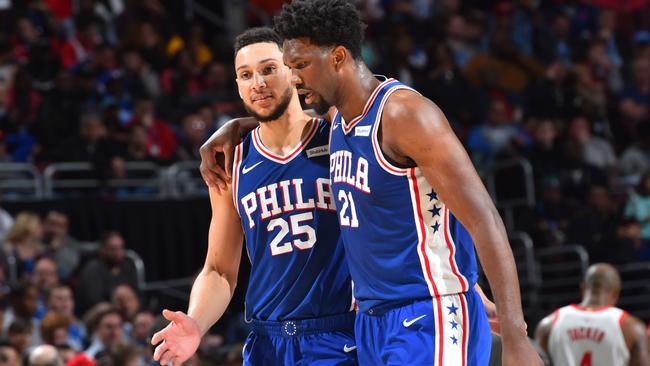 Ben Simmons and Joel Embiid have built up quite a fan base. (NBAE)