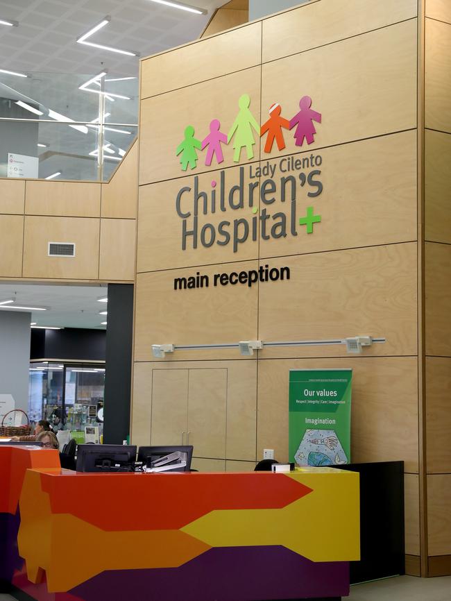 The main reception area at Lady Cilento Children’s Hospital