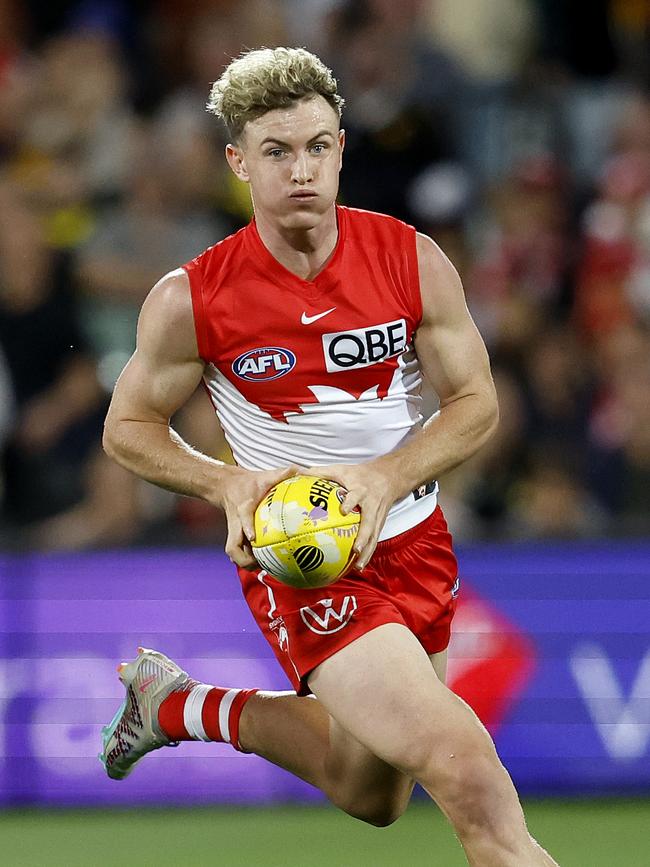 Sydney is stacked with exciting midfield talent like Chad Warner. Picture: Phil Hillyard