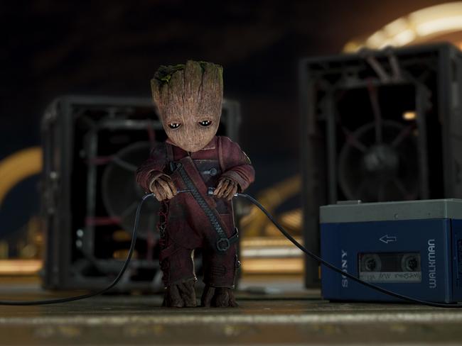 Baby Groot, who is voiced by Vin Diesel, steals the show in the film.