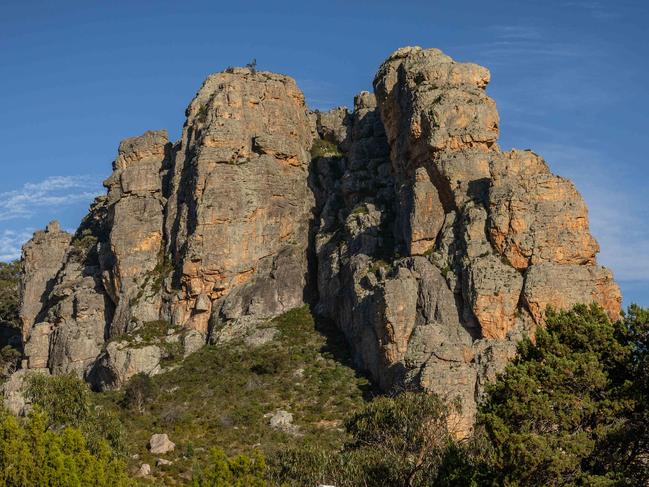 Campers at the iconic ÃThe PinesÃ campsite at the base of Mount Arapiles which will be phased out under the new plan, devastating rock climbers who have been coming her for 60 years.Natimuk Locals come out in support of rock climbing access in the Main Street of their small town of less than 600.Fury as Parks Victoria bans rock climbing at Mount Aarapiles after secret surveys - The Victorian government is set to ban rock climbing at AustraliaÃs most significant site after a four-year secretive process to probe cultural heritage. Picture: Jason Edwards