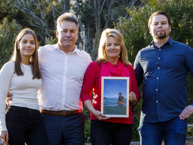 The Rapson family at their home in Canberra. Picture: Sean Davey