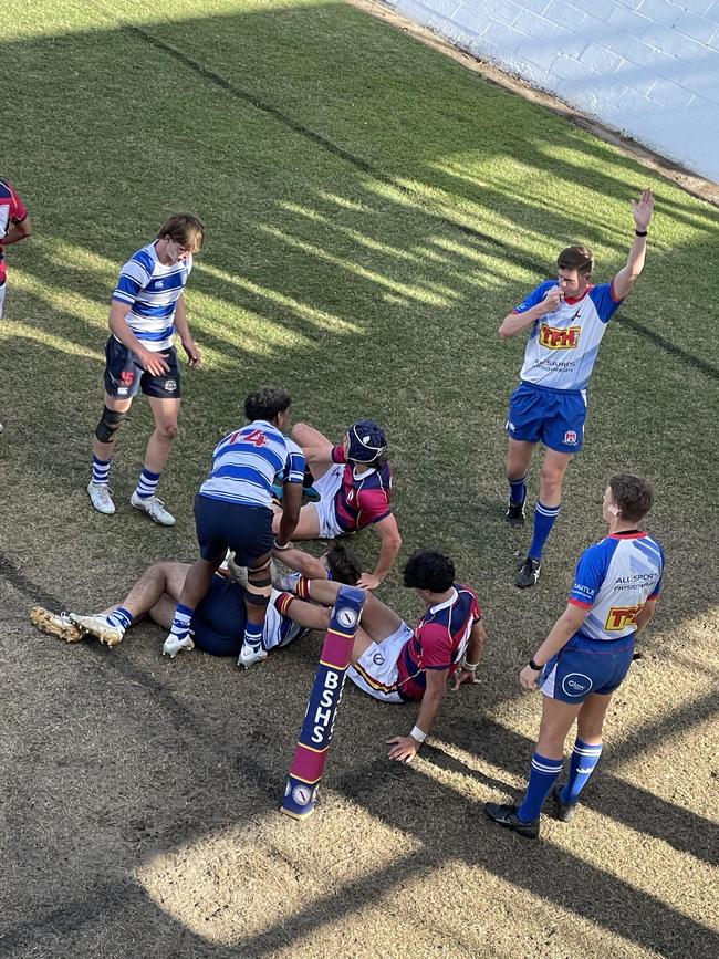 Try time for Nudgee who started so well.