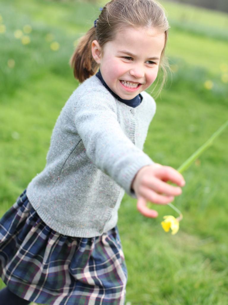 The Princess on her fourth birthday. Picture: HRH The Duchess of Cambridge via Getty Images