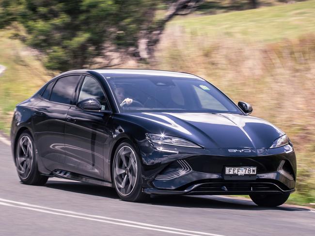 2023 News Corp Australia Car of the Year finalist, BYD Seal. Photo: Thomas Wielecki