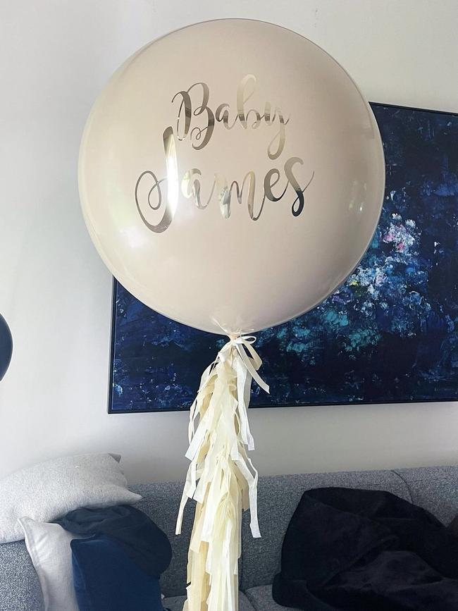 The couple announced they’re expecting a boy in October.