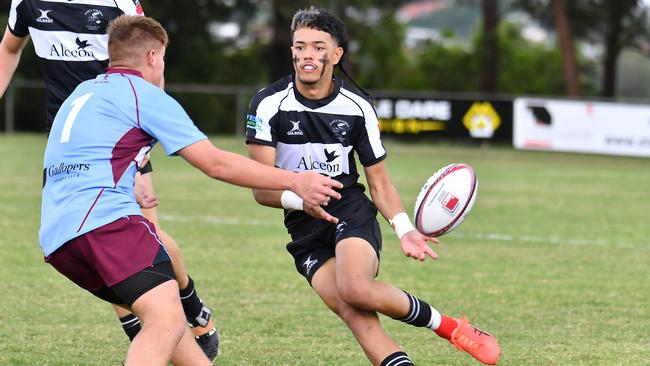 Souths player Dre-dyn Laban Colts club rugby union between Souths and Norths. Saturday March 25, 2023. Picture, John Gass