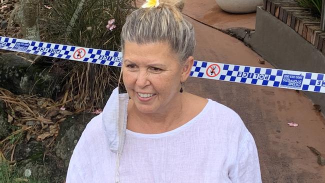 Karen Martin, owner of Byron Bay's Bookroom, donated a box of books on Thursday for guests at the Aquarius Backpackers to enjoy during their seven-day lockdown.