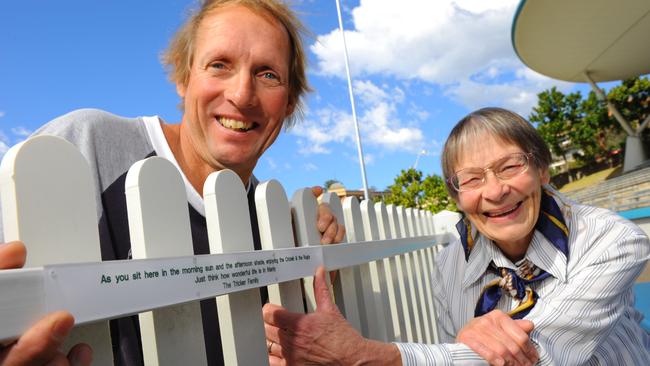 Jan Tricker and her son “Sticks’ who got her involved with the Manly Savers club.