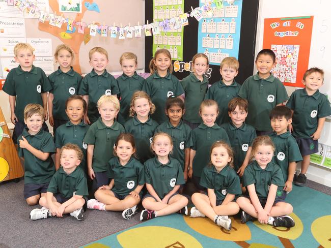 Somerset College. Prep O Left to right Back Row: Logan Taylor, Lily Cardone, Mason Whelan, Imogen Souness, Mia Trinder, January Walker, Henry Pevy, Payton Liu, Daniel Smith Middle Row: Gabriel Meinhold, Evolette Jenneke, Alex Pourre, Evie Cardone, Aadhya Jasthi, Coco McLean, James Baumfield, Phoenix Yuen. Front Front: Leo Hempling, Sofia Geribello, Emily Barry, Lainey Walker, Megan Veenemans Photo by Richard Gosling