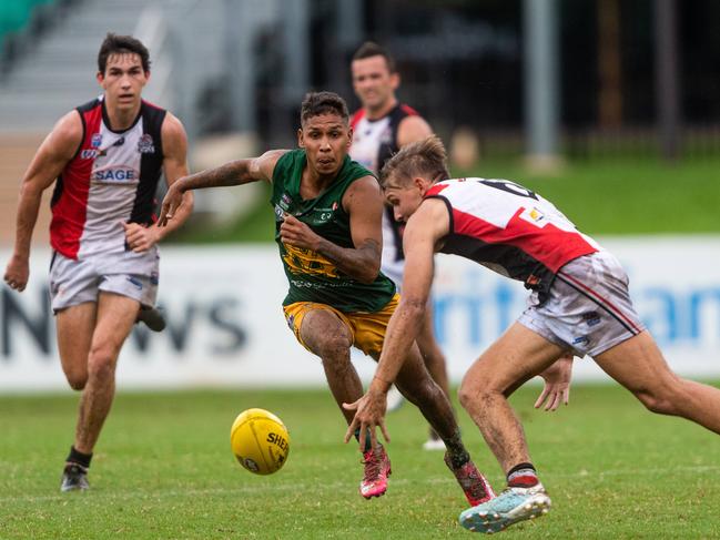 St Mary's took on Southern Districts in Round 15 of the 2020-21 NTFL season at TIO Stadium. Picture: Che Chorley