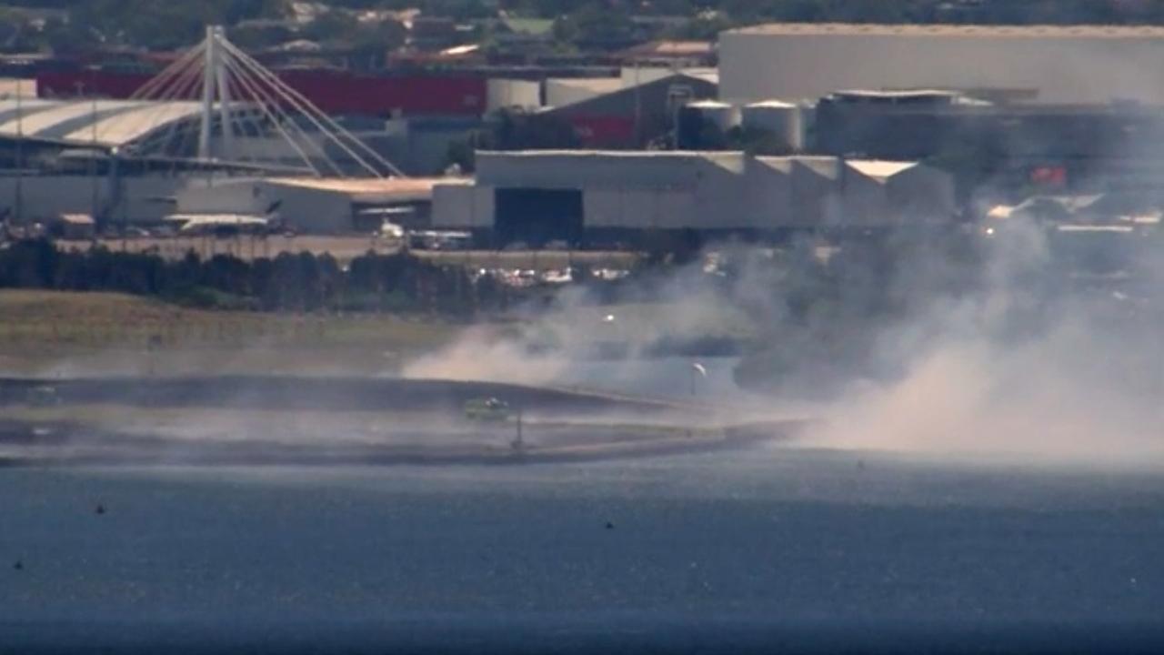 Flights have been delayed an average of 45 minutes at Sydney Airport following the incident. Picture: Sky News