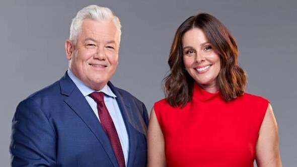 9 Gold Coast News presenters Paul Taylor and Eva Milic