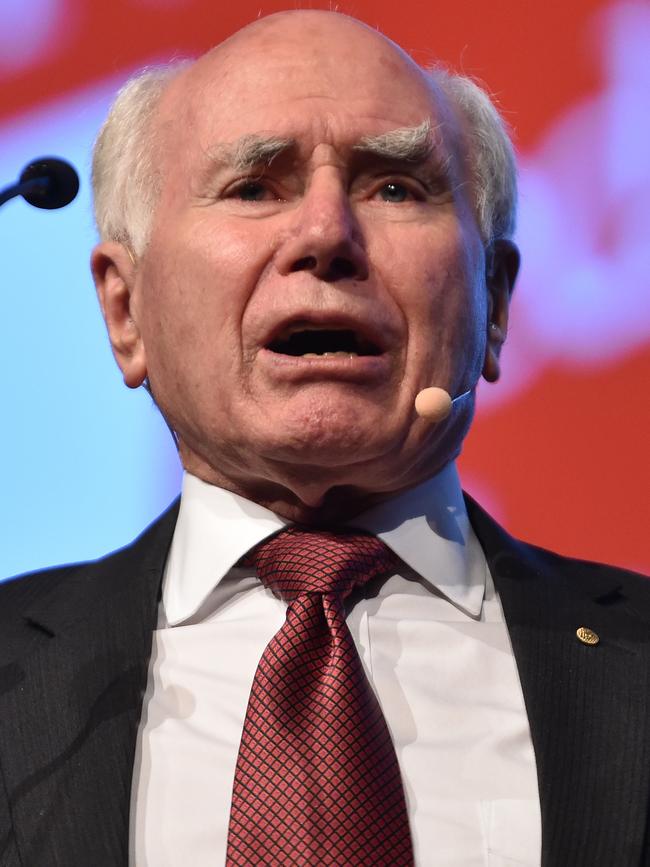 Former prime minister John Howard. Picture: AAP