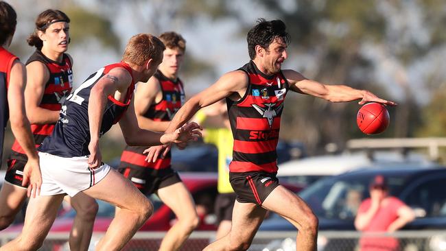 Football. TSL. Lauderdale V North Hobart. Alex Hevey Lauderdale. Picture: Nikki Davis-Jones