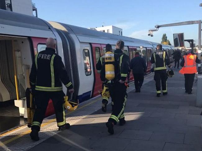 Emergency services at the scene. Picture: Twitter