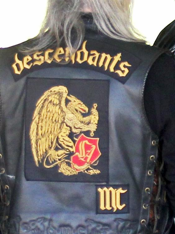 Club patch of Descendants Motocycle Club.