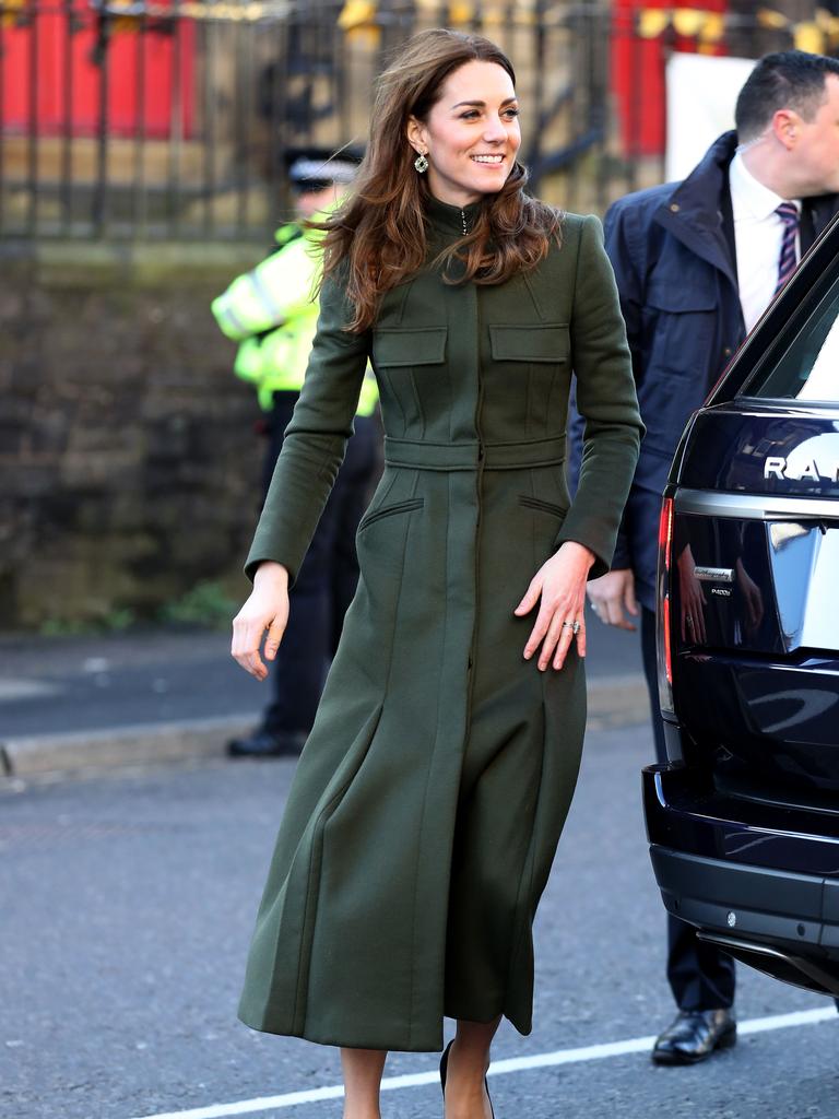 She paired the outfit with the same Zeen earrings she wore in Pakistan to the event. Picture; AFP/Chris Jackson