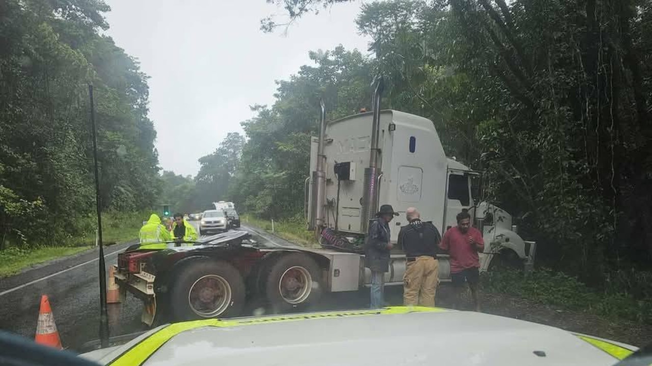Emergency services were able to get to the family and took Ms Rudken to hospital following the crash. She had suspected head injuries, and said not being able to call emergency services was a frightening experience. Picture: Supplied.