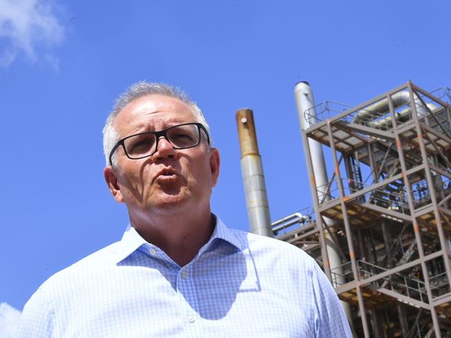 Scott Morrison says the arrival of the First Fleet ‘wasn’t a particularly flash day for the people on those vessels either’. Picture: Lukas Coch/AAP Image