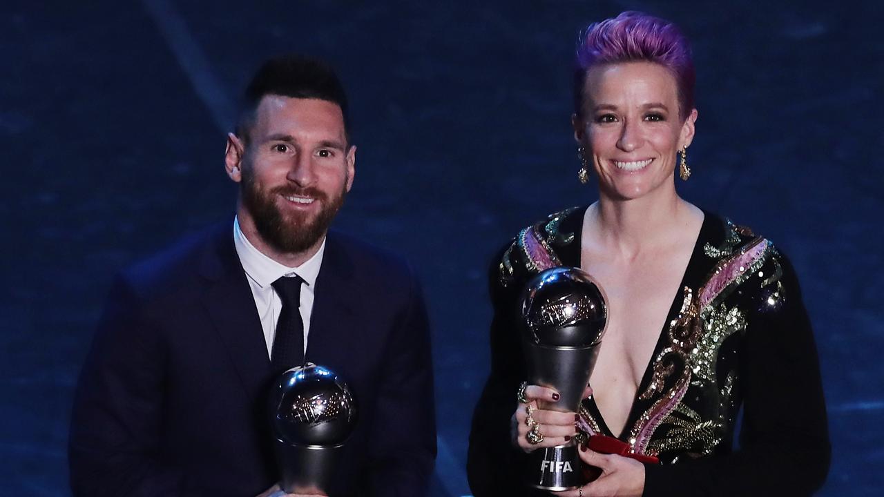 The Best FIFA Men's Player of the Year Lionel Messi and The Best FIFA Women's Player of the Year Megan Rapinoe were the night’s big winners.