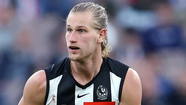 AFL Round 10. 23/05/2021.  Collingwood vs Port Adelaide at the MCG, Melbourne.   Tom Wilson of the Magpies  .  Pic: Michael Klein