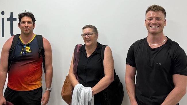 Northern Territory Fire and Emergency Services crew SSO Daniel Kenna NTFRS Katherine Station (left), Ms Lee Humphris BFNT (centre), Mr George Wilson BFNT Katherine (right) will head to Victoria to help fight major fires in the state's west.