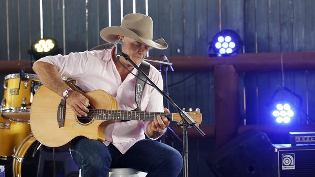 James Blundell performs at the Savannah in the Round music festival, held at Kerribee Park rodeo grounds, Mareeba. Picture: Brendan Radke