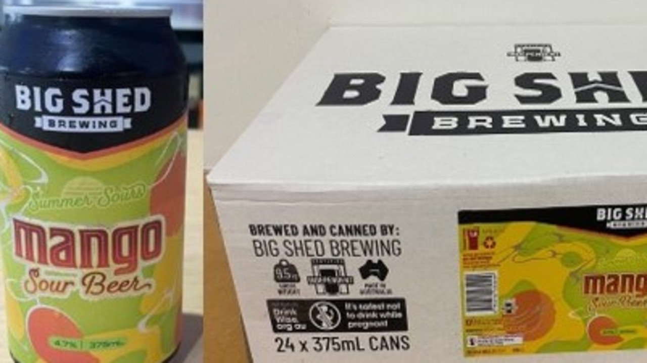 Big Shed Brewing mango sour beer has been recalled.