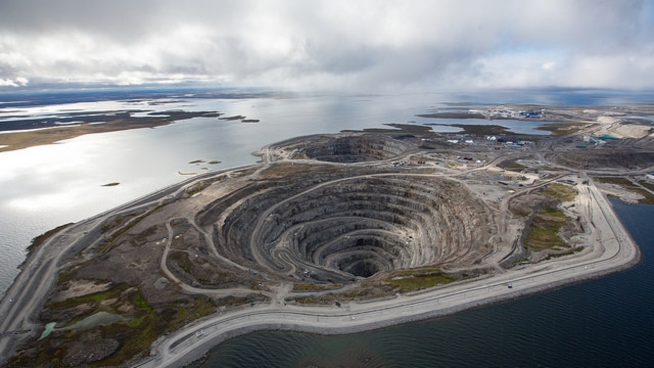 Rio Tinto's Diavik mine is located south of the Arctic Circle. Picture: Supplied