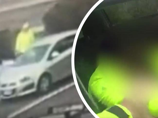 Watch: Moment mum feeding baby is allegedly forced from car