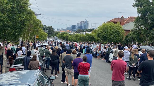 The crowd for 21 Bangalore Street, Kensington, hinted auctions were well and truly back.