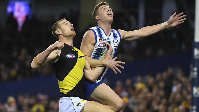 David Astbury has stepped up to help fill the void left by Alex Rance. Picture: AAP Image/Julian Smith.